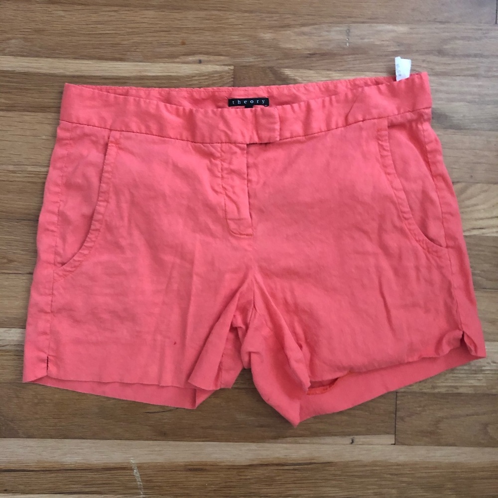 Theory Linen Shorts